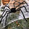 2 Pieces Giant Spiders Halloween Decorations Outdoor Indoor 6.5Ft Extra Large Poseable Fuzzy Black Spider Scray Party Favor Haunt House Home Garden Web Decor